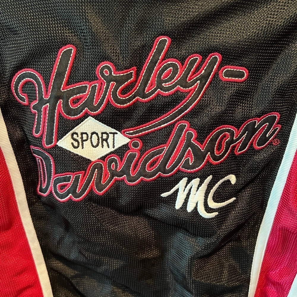 Women’s XL Harley Davidson Black and Red Riding Jacket, EUC, HD, Hog, biker - Picture 3 of 14